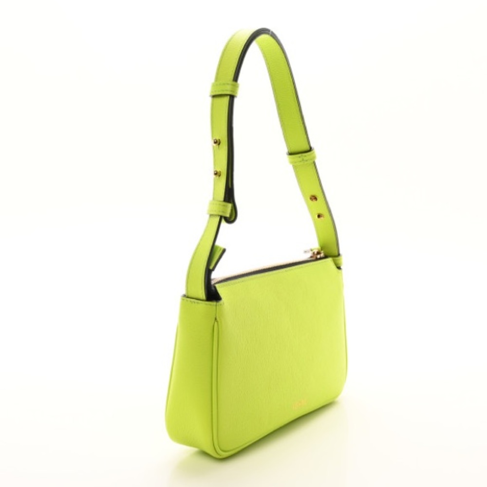 Versace Medusa shoulder bag with Dust bag grained calfskin Lime NEW - Picture 9 of 12